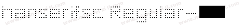 hanserifsc Regular字体转换